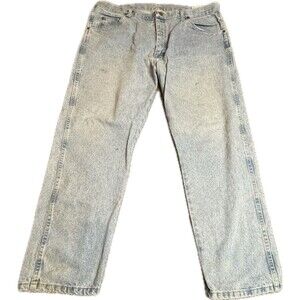 WRANGLER Jeans Men's Size 40x30 Rugged Wear Blue Denim Relaxed Fit Nice!